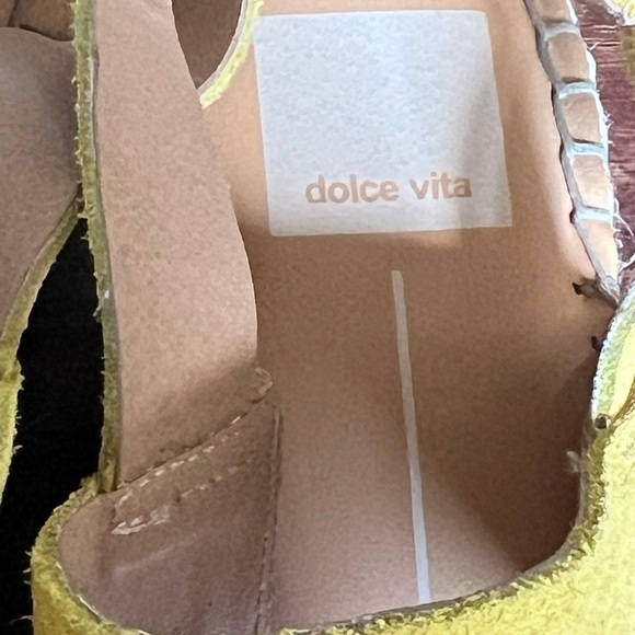 New Leather Espadrille Wedge Shoes. Size 7. - Picture 7 of 8